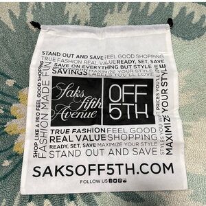 13.5x16” Saks Fifth Avenue Off 5th Dustbag